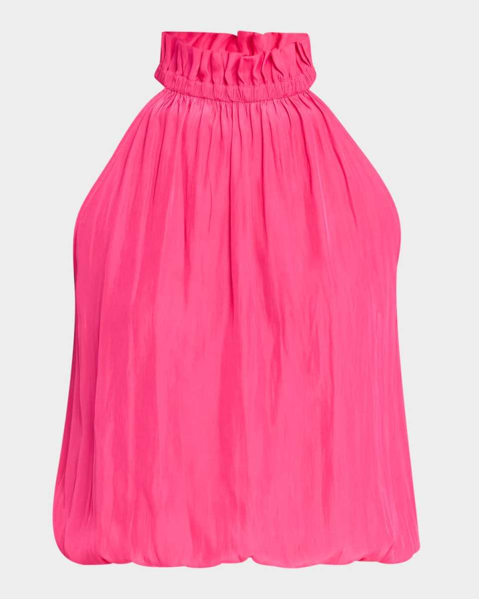Rowan Ruffled High-Neck Blouse
